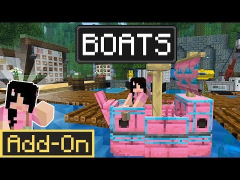 GET IN THE BOAT! 🚤 Exploring the NEW Boats Add-On | Minecraft Bedrock