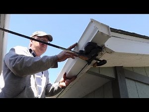 Installing eavestrough/gutters on a shed
