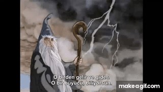 The Hobbit artistic animated lightning gif on Make a GIF