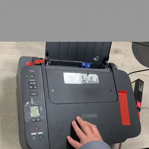 佳能打印机TS3400系列连供打印机安装视