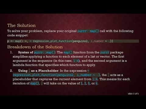 How to Use purrr::map() to Reference Variable Indexes in R