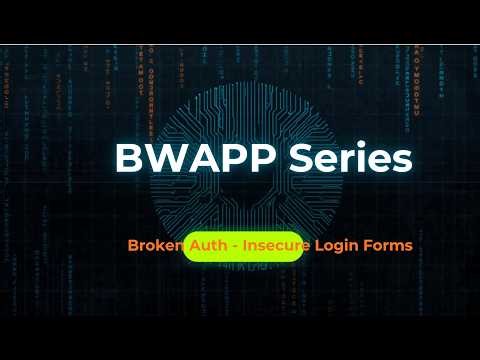 bWAPP Tutorial for Beginners (2026) | Broken Auth | Insecure Login Forms