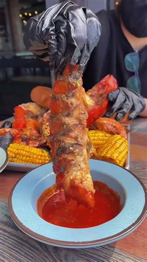 lobster tail Mukbang - Giant lobster tail mukbang.