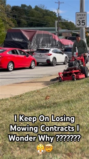 SMH I Lost Another Mowing Contract 😭😭 #contract #mowing #walkbehind #grass #lawncare #fired | Premier Lawns