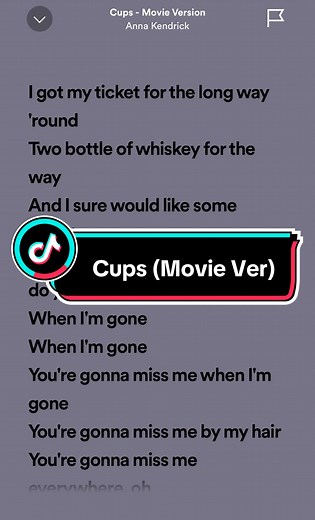 Anna Kendrick Cup Song Lyrics