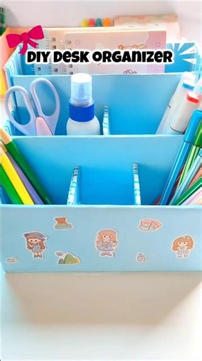 STOP throwing away cardboard! 🛑 $0 Desk Hack #shorts