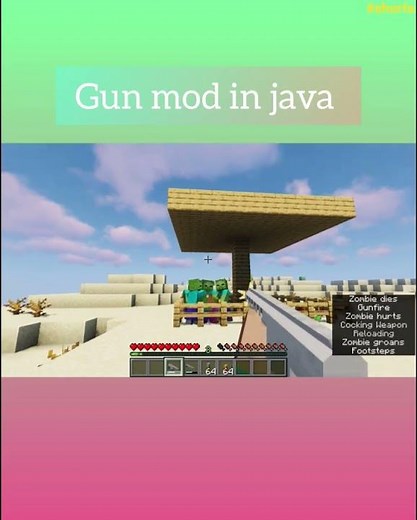 || Gun mod 🔫 Java vs pocket||which one is best ?|| 🤔#minecraft #shorts #viral #trending #mod #gaming