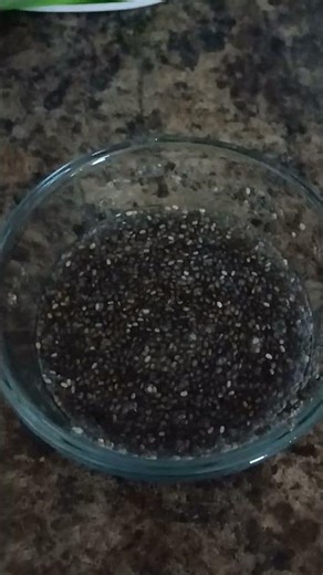 Chia Seeds as Egg Substitute 1 egg=1 Table Spoon Chia Seeds + 3 Table H20 #eggsubstitute #chiaseed