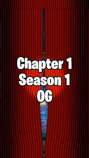 1 Year of Chapter 1 Season 1 OG #nostalgia #fortniteog #sombr
