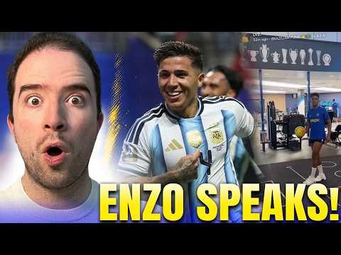 ENZO FERNANDEZ SPEAKS ON FUTURE! ESTEVAO BACK?