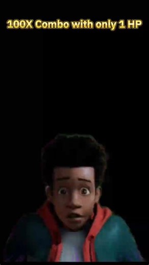 1 HP 100 hit combo #spiderman #milemorales