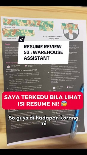 Warehouse Assistant Resume Review: Tips and Examples