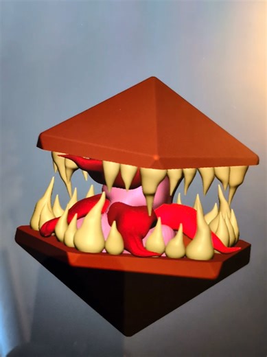 Work in progress... this will be an insert I'll paint and cast in dice molds for a finished product. Loads of work still to do on it yet. Pleased so far though. #nomadsculpt #mimic #dicegoblin #D20 #dandd