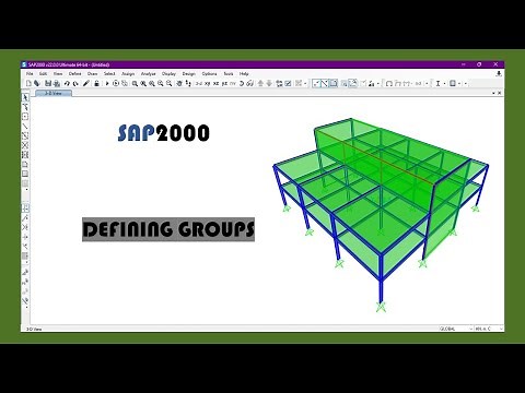 Part 19 | How to define groups | Introduction of SAP2000 |#sap2000