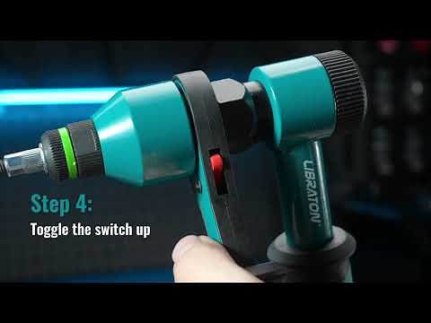 LIBRATON Ratcheting Rivet Nut Tool with SAE, Metric Mandrels and 100PCS Rivet Nuts