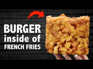 CHEESEBURGER 🍔 INSIDE OF 🍟 FRENCH FRIES