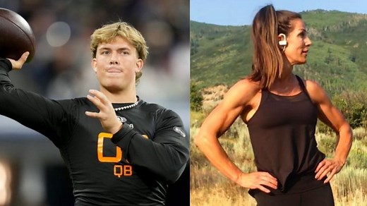 Jaxson Dart's mom Kara goes viral in classy outfit after Giants draft Ole Miss QB over Shedeur Sanders