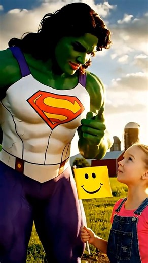 CAN SHE HULK MAKE HER SISTER HAPPY? #shehulk #shorts #veo3 #ai