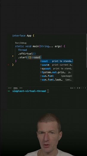 How To Start a Virtual Thread #java #shorts #coding #airhacks