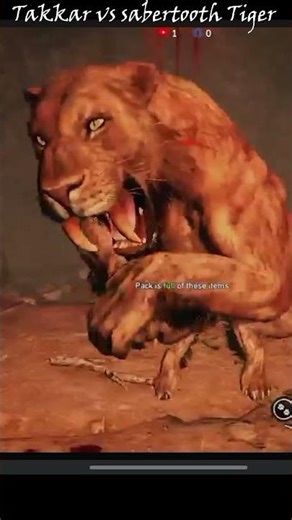 Takkar vs Sabertooth: Who Wins? 😱 #lellaverse #games #farcryprimal #farcry