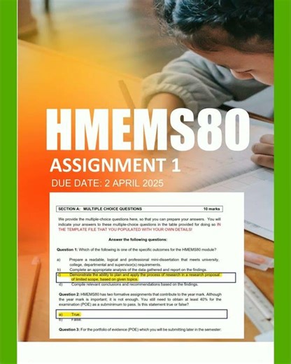 HMEMS80 Assignment 1 2025 Due 11 April 2025233