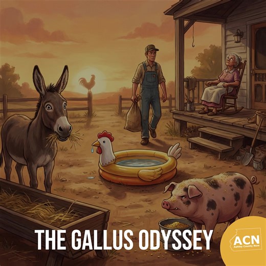 THE GALLUS ODYSSEY (Audio Edition) Prologue: Descent Into the Feathered Middle World You do not begin a journey into the Gallus Odyssey. The Gallus Odyssey simply notices you one day and says, “Well… hell. Strap in, brother.” This is how all great stories start in the Kingdom of Cooter. Long before the first crow, before the Big Chief kindergarten flop pin gleamed across the land like a cheap tin sun-amulet, before Okra declared herself "a sovereign citizen of the hog nation," before Bronky trie