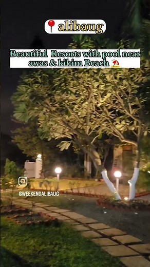 beautiful resorts with pool in alibaug | awas & kihim beach 10 minutes