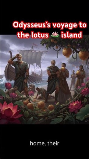 Odysseus’s voyage to the lotus island #history #animation
