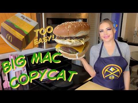 Copycat McDonald's Big Mac - How To Make The Ultimate Big Mac At Home! (Secret Sauce Included!)