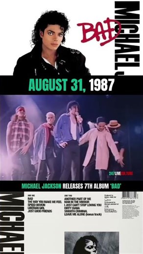 August 31, 1987, Michael Jackson drops his seventh studio album ‘BAD’. What’s your favorite track?