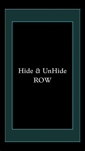 Computer analytics on Instagram: "Hide and Unhide Row Excel tips n tricks Follow us for More tips n tricks . . . Follow :- @computeranalytics . . #computer #technology #pc #tech #gaming #laptop #computerscience #software #programming #pcgaming #windows #coding #computers #gamer #bhfyp e #programmer #business #code #instagood #developer #python #java #samsung #asus #work #game #smartphone #internet #iphone #bhfyp"