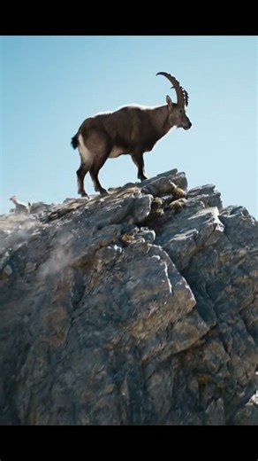 Ibex Escapes Predator Using INSANE Cliff Skills!