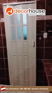 PUERTA PLEGABLE DE PVC para baños una solución inmediata y de fácil...