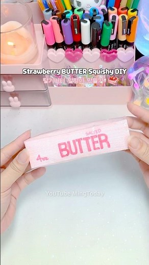 Strawberry BUTTER Squishy DIY🍓🧈