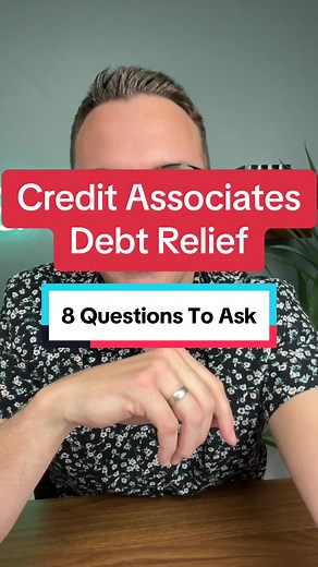 8 questions that you can ask Credit Associates debt relief prorgrams plus reviews. #debt #debtrelief #debtfreejourney