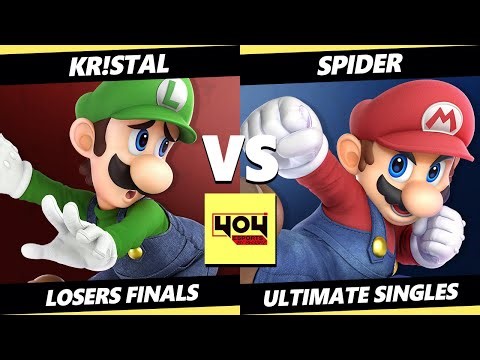 4o4 Weekly 70 LOSERS FINALS - Kr!stal (Luigi, Steve) Vs. Spider (Mario, CLoud) Smash Ultimate - SSBU
