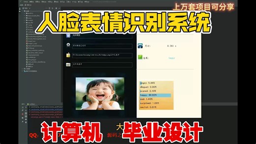 计算机毕业设计：Python人脸表情识别系统 情绪识别系统 深度学习 CNN算法 PyQt5 tensorflow AI 图像识别 目标检测 数据分析