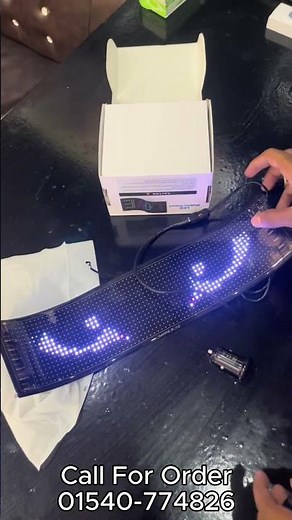 Check out this sleek LED matrix panel for cars!