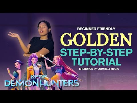Huntrix - Golden STEP BY STEP Dance Tutorial | K-Pop Demon Hunters | Easy to Follow