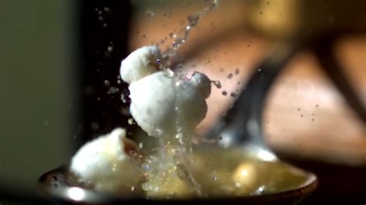 This popcorn kernel looked still… then it exploded into life