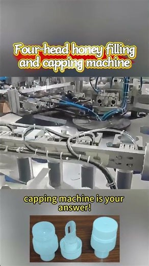 Four-head honey filling and capping machine | Filling machine | Capping machine