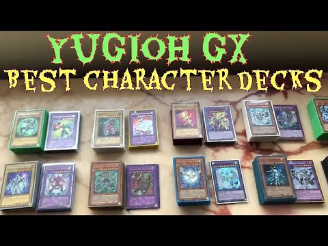 YUGIOH GX CHARACTER DECKS SHOWCASE - ALL CHARACTERS!!