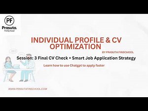Final CV Check + Smart Job Application Strategy
