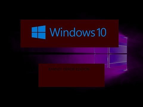 Windows 10 Barney Error Edition