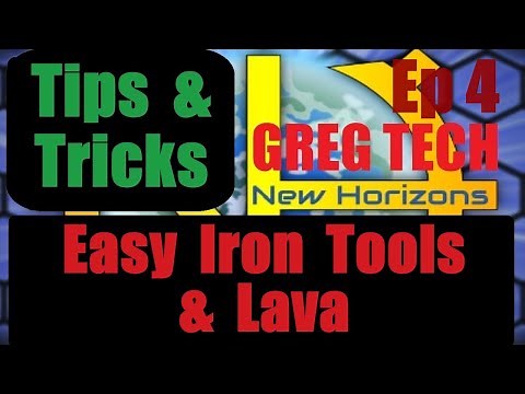 Easy Iron Tools Lava and More Ep 4 Tips & Tricks - GTNH GregTech New Horizons
