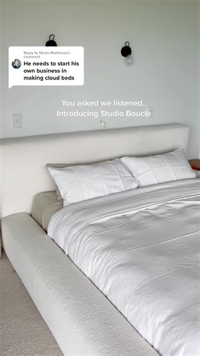 Introducing Studio Bouclè - Cloud Bed Frame | Temple and Webster Monty Bed