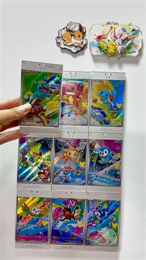 Simplified Chinese Pokemon first partner random blind box #pokemoncards #pokemontiktok #pokemontcg