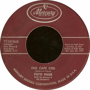 Patti Page - Old Cape Cod / Wondering
