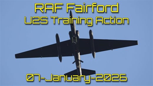 Lockheed Martin U-2S Dragon Lady 99thRS Circuit Training at RAF Fairford | USAF Spy Plane 07-Jan-26 | Colin Norwood