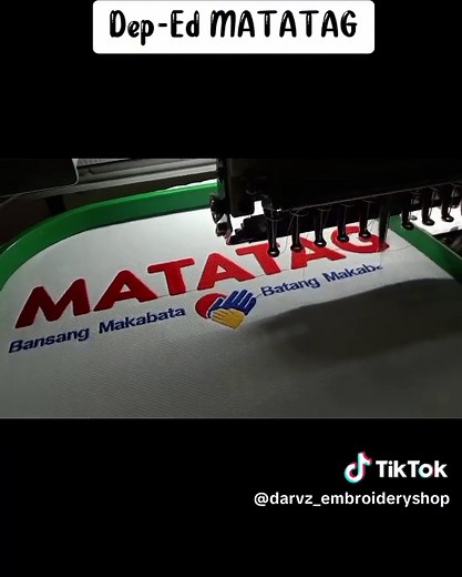 POLO SHIRT w/EMBROIDERED LOGO FOR DepEd- MATATAG #depedteacher #embroidered #BURDA #thread